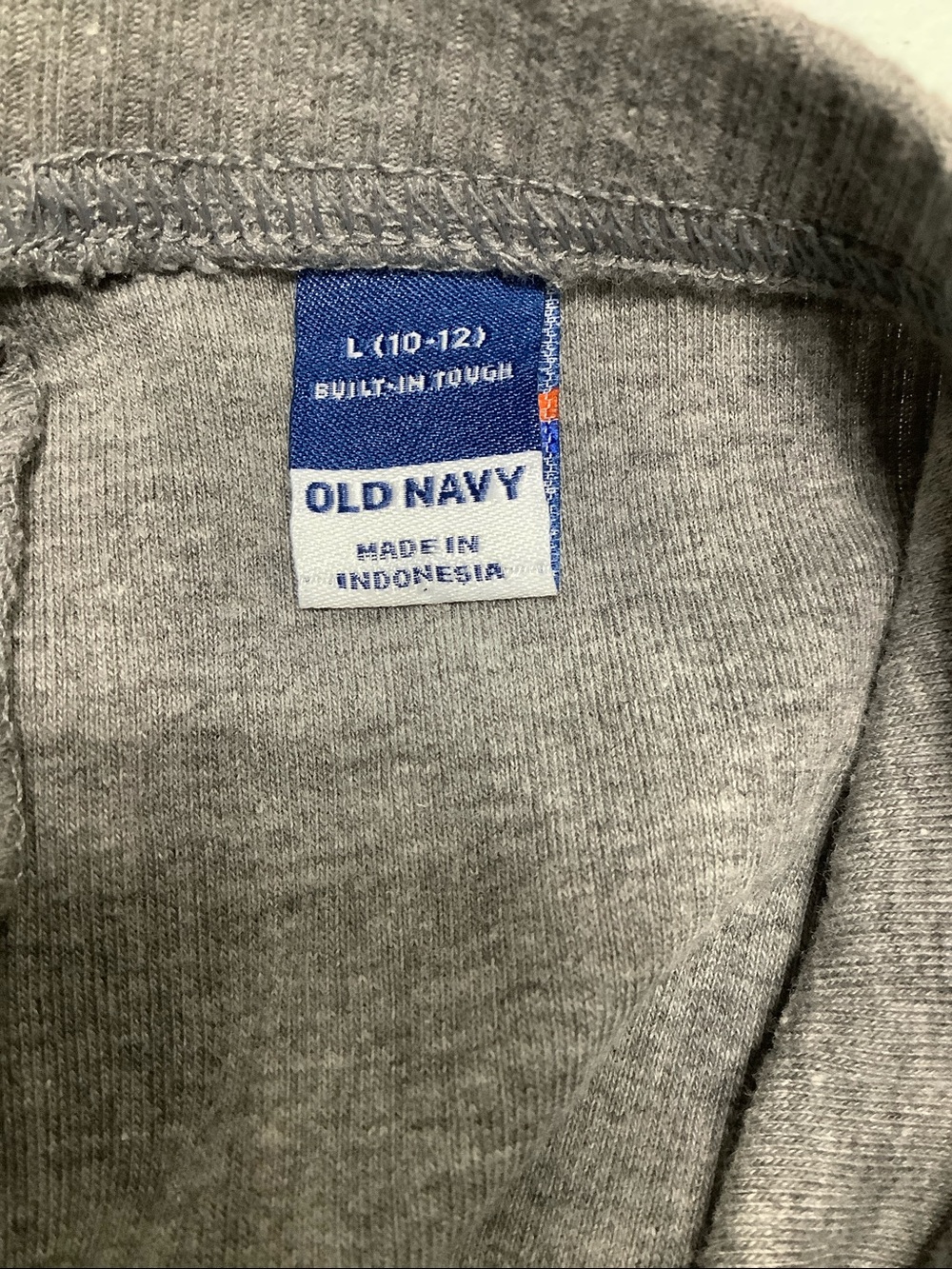 Old Navy Grey Ribbed Pull-On Legging Pants Size L (10-12) - Picture 2 of 4